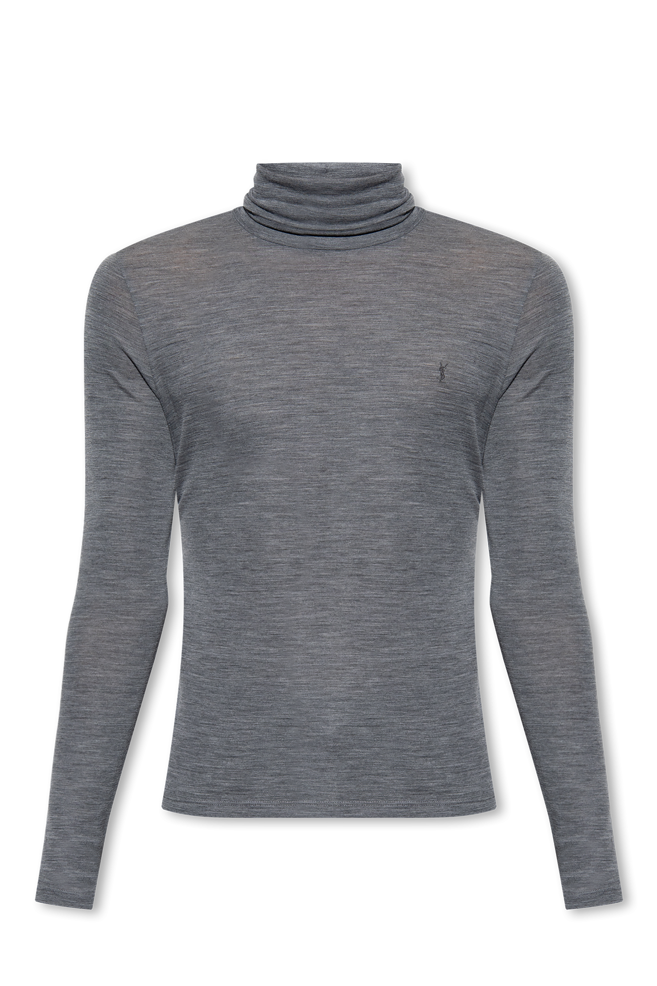 Saint Laurent Wool turtleneck sweater with logo | Men's Saint Laurent Wool turtleneck sweater with logo | Men's